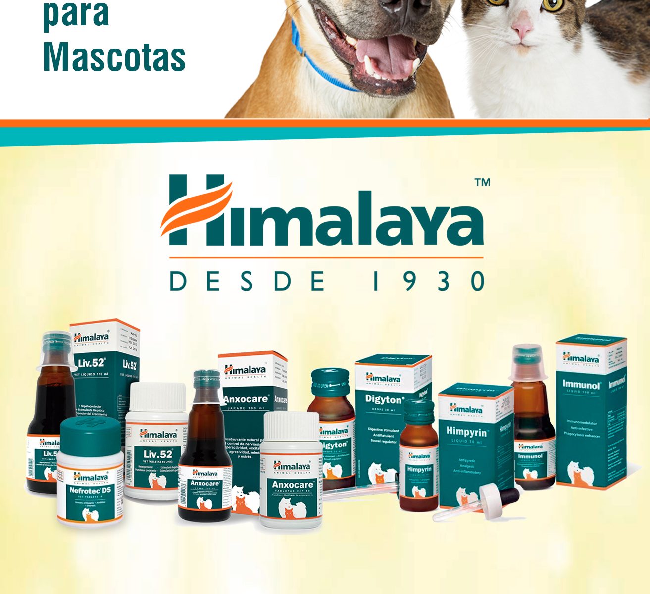 Himalaya productos naturales para mascotas