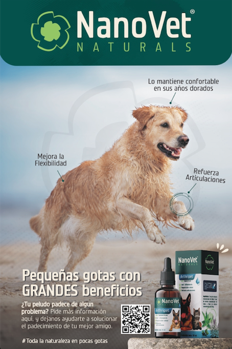 NanoVet Naturals, ayuda a tu mascota a mantener fuerza en sus articulaciones, mejora la flexibilidad y mantienen confortable en sus años dorados 